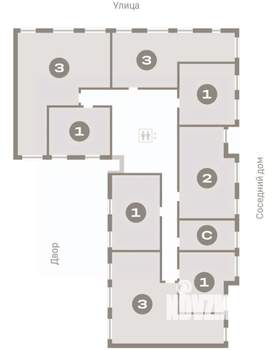 1-к квартира, вторичка, 45м2, 5/16 этаж