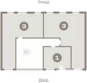 3-к квартира, вторичка, 83м2, 6/16 этаж
