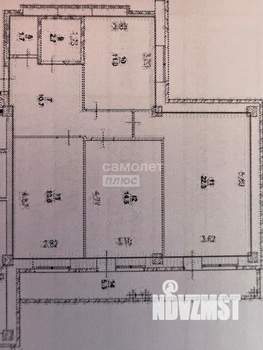 3-к квартира, вторичка, 77м2, 12/12 этаж