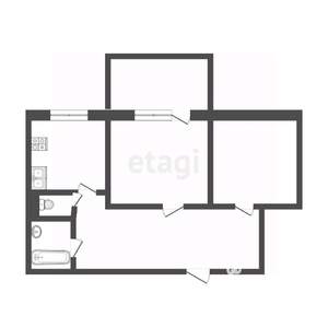 2-к квартира, вторичка, 66м2, 7/12 этаж