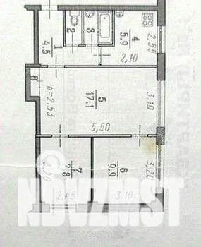 3-к квартира, вторичка, 49м2, 1/5 этаж