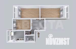 3-к квартира, вторичка, 78м2, 4/5 этаж