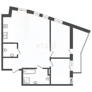 3-к квартира, вторичка, 91м2, 16/21 этаж