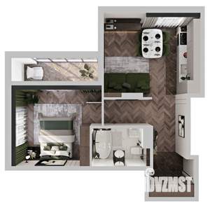 1-к квартира, вторичка, 48м2, 7/12 этаж