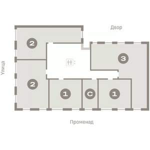 2-к квартира, вторичка, 63м2, 2/9 этаж