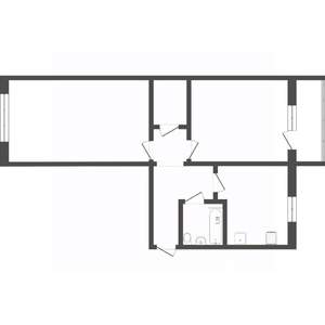 2-к квартира, вторичка, 46м2, 4/5 этаж