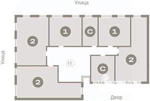 1-к квартира, вторичка, 41м2, 3/8 этаж