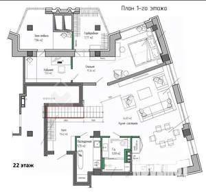 3-к квартира, вторичка, 163м2, 23/24 этаж