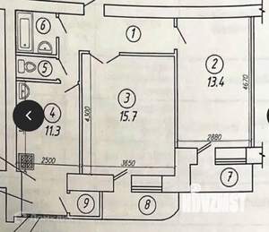 2-к квартира, вторичка, 49м2, 7/11 этаж