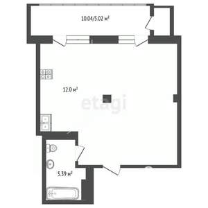 1-к квартира, сданный дом, 50м2, 15/18 этаж