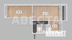 2-к квартира, вторичка, 45м2, 3/5 этаж