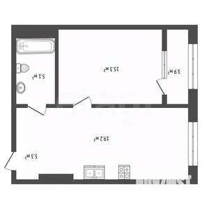 1-к квартира, сданный дом, 49м2, 13/17 этаж