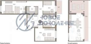 3-к квартира, строящийся дом, 130м2, 7/7 этаж