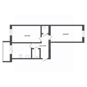 2-к квартира, вторичка, 58м2, 8/9 этаж