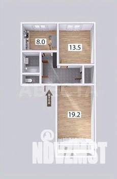 2-к квартира, вторичка, 54м2, 5/5 этаж