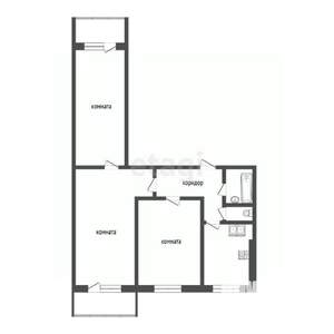 3-к квартира, вторичка, 60м2, 7/9 этаж