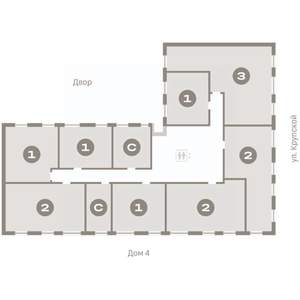 2-к квартира, вторичка, 60м2, 8/9 этаж