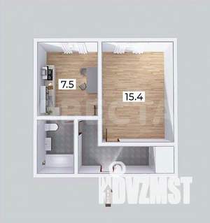 1-к квартира, вторичка, 31м2, 4/5 этаж