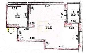 1-к квартира, вторичка, 37м2, 5/18 этаж