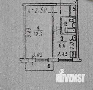 1-к квартира, вторичка, 31м2, 3/5 этаж