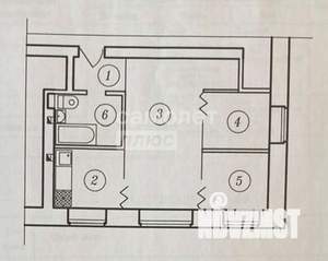 3-к квартира, вторичка, 41м2, 3/4 этаж