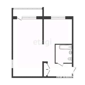 1-к квартира, вторичка, 31м2, 4/5 этаж