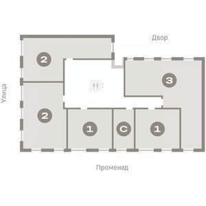 2-к квартира, вторичка, 63м2, 2/9 этаж