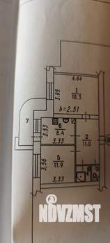 2-к квартира, вторичка, 54м2, 8/10 этаж