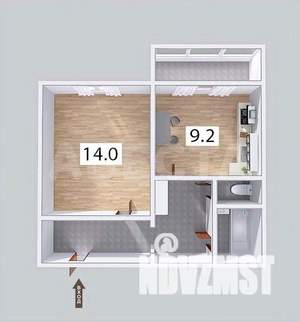 1-к квартира, вторичка, 37м2, 4/10 этаж