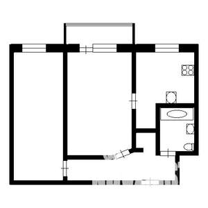 2-к квартира, вторичка, 43м2, 2/5 этаж