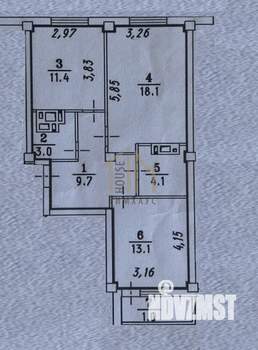 2-к квартира, вторичка, 60м2, 9/16 этаж