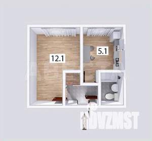 1-к квартира, вторичка, 22м2, 1/5 этаж
