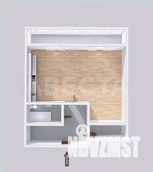 1-к квартира, вторичка, 40м2, 12/13 этаж