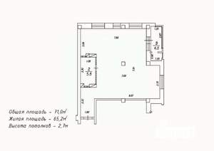 2-к квартира, сданный дом, 71м2, 13/18 этаж