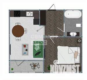 1-к квартира, вторичка, 41м2, 3/9 этаж