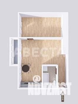 2-к квартира, вторичка, 46м2, 2/5 этаж