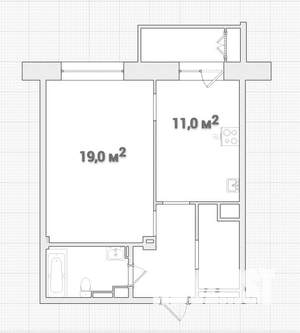 1-к квартира, вторичка, 44м2, 3/9 этаж