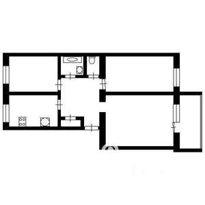3-к квартира, вторичка, 61м2, 2/6 этаж