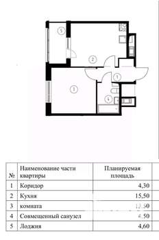 1-к квартира, вторичка, 40м2, 8/13 этаж