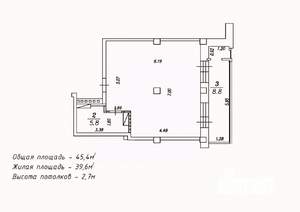 1-к квартира, сданный дом, 45м2, 9/18 этаж