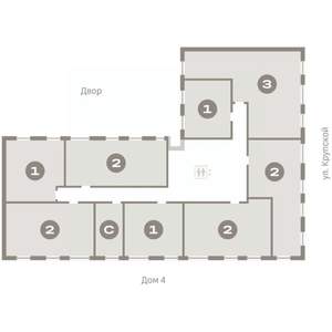 2-к квартира, вторичка, 59м2, 2/9 этаж