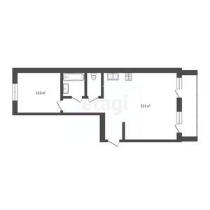 2-к квартира, вторичка, 54м2, 2/15 этаж