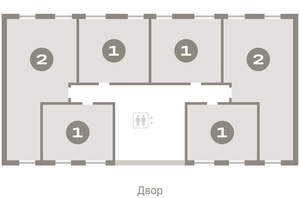2-к квартира, вторичка, 68м2, 6/9 этаж