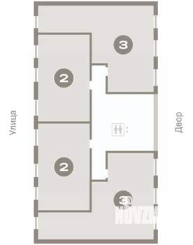 3-к квартира, вторичка, 84м2, 2/9 этаж