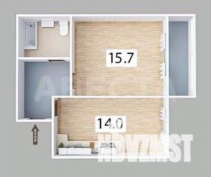 1-к квартира, вторичка, 36м2, 6/10 этаж