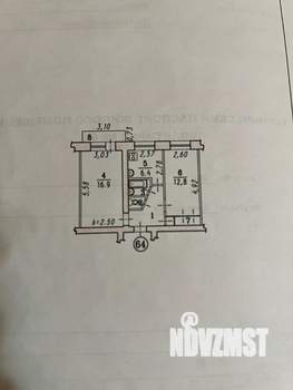 2-к квартира, вторичка, 45м2, 5/5 этаж