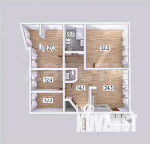 4-к квартира, вторичка, 144м2, 5/9 этаж