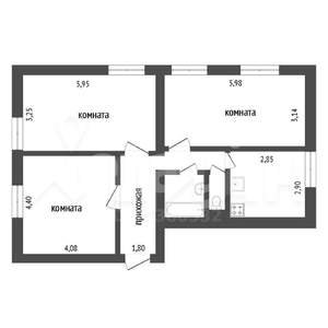 3-к квартира, вторичка, 82м2, 1/5 этаж