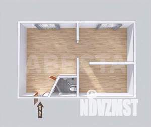 2-к квартира, вторичка, 43м2, 3/3 этаж