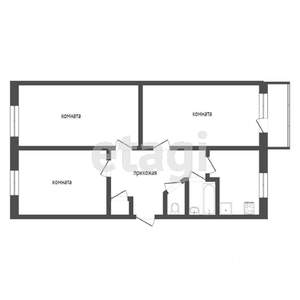 3-к квартира, вторичка, 63м2, 5/5 этаж